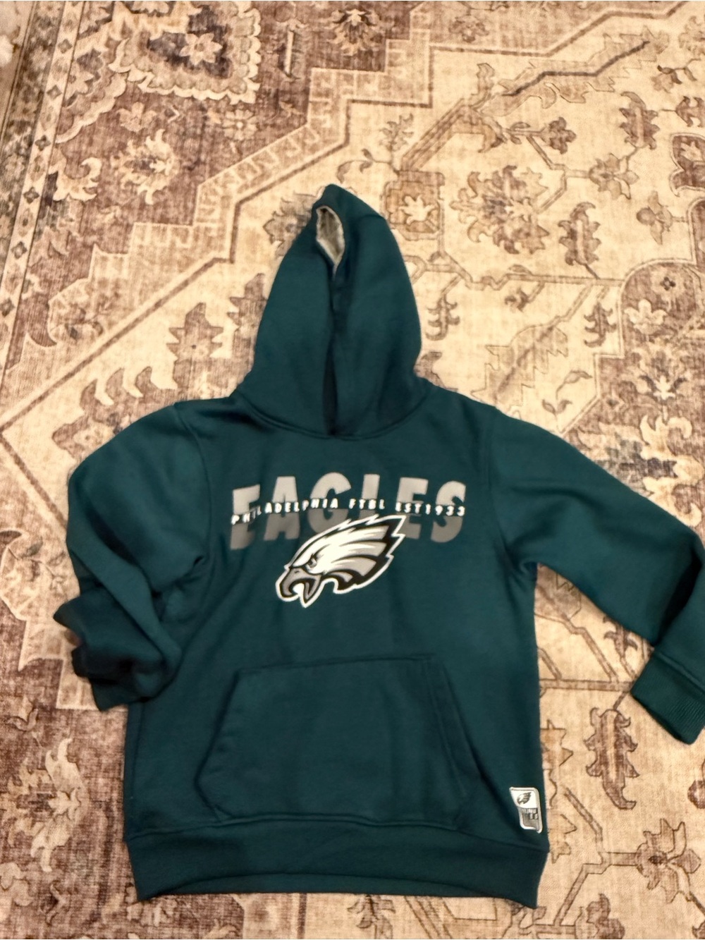 Philadelphia Eagles NFL team apparel kids hoodie size 8
